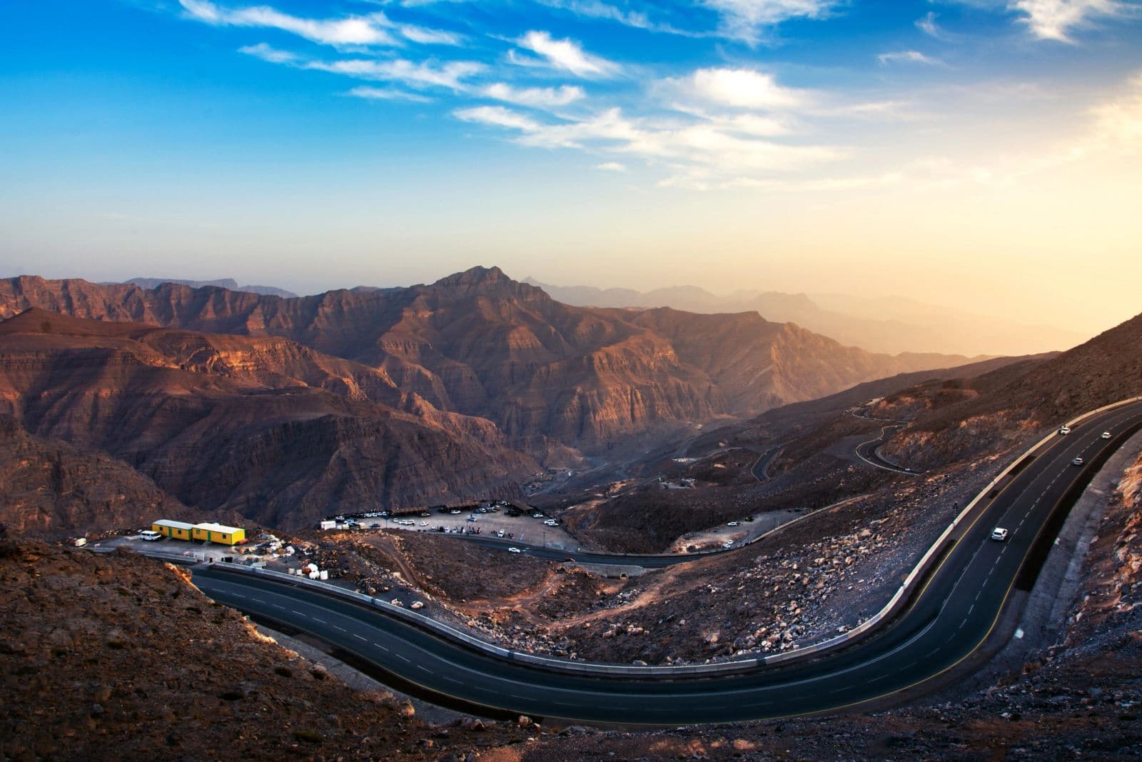 Desert driving landscape